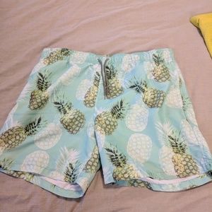 Pineapples Swim Trunks (Above Knee)